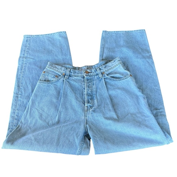 Snacks Mother Jeans Pleated Fun Dip Puddle Jeans Light Wash High Rise Small GUC - Picture 3 of 15